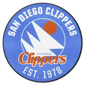 Fan Mats Nba Retro San Diego Clippers Roundel Rug - 27In. Diameter