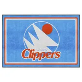 Fan Mats Nba Retro San Diego Clippers 5Ft. X 8 Ft. Plush Area Rug