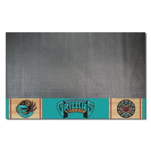 Fan Mats Nba Retro Vancouver Grizzlies Vinyl Grill Mat - 26In. X 42In.