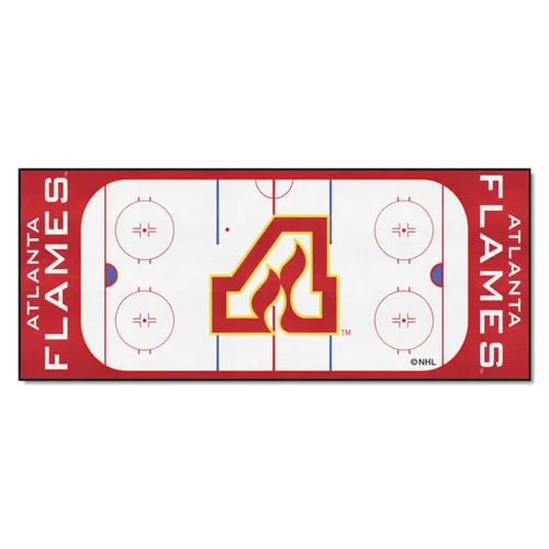 Fan Mats Nhlretro Atlanta Flames Rink Runner - 30In. X 72In.