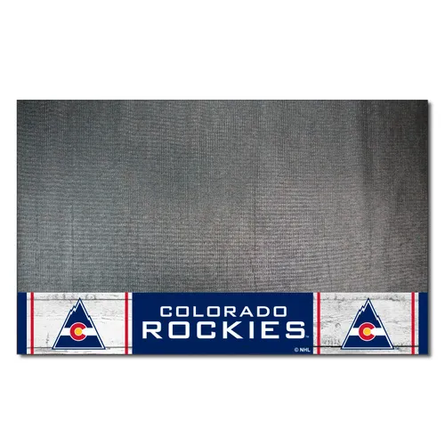 Fan Mats Nhlretro Colorado Rockies Vinyl Grill Mat - 26In. X 42In.