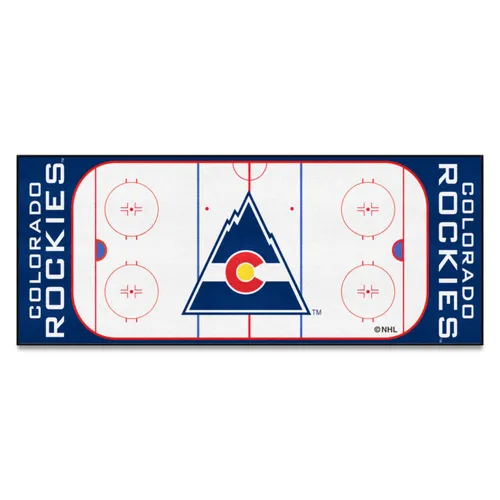 Fan Mats Nhlretro Colorado Rockies Rink Runner - 30In. X 72In.