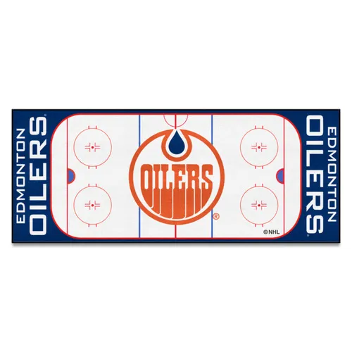 Fan Mats Nhlretro Edmonton Oilers Rink Runner - 30In. X 72In.