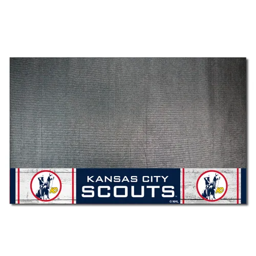 Fan Mats Nhlretro Kansas City Scouts Vinyl Grill Mat - 26In. X 42In.