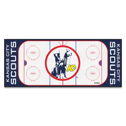 Fan Mats Nhlretro Kansas City Scouts Rink Runner - 30In. X 72In.