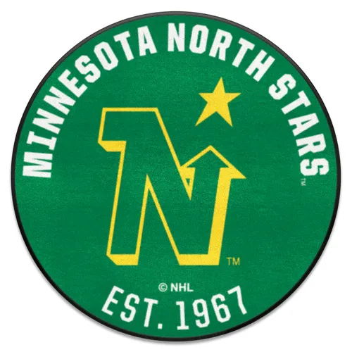 Fan Mats Nhlretro Minnesota North Stars Roundel Rug - 27In. Diameter