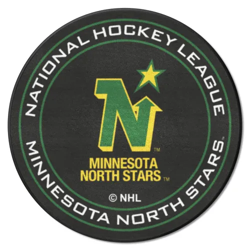 Fan Mats Nhlretro Minnesota North Stars Hockey Puck Rug - 27In. Diameter