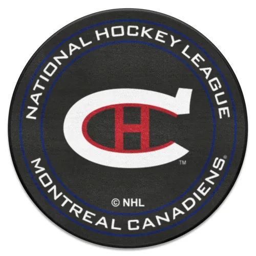 Fan Mats Nhlretro Montreal Canadiens Hockey Puck Rug - 27In. Diameter