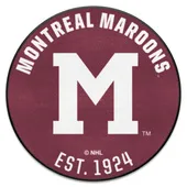 Fan Mats Nhlretro Montreal Maroons Roundel Rug - 27In. Diameter