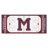 Fan Mats Nhlretro Montreal Maroons Rink Runner - 30In. X 72In.