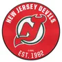 Fan Mats Nhlretro New Jersey Devils Roundel Rug - 27In. Diameter