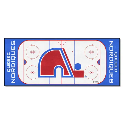 Fan Mats Nhlretro Quebec Nordiques Rink Runner - 30In. X 72In.