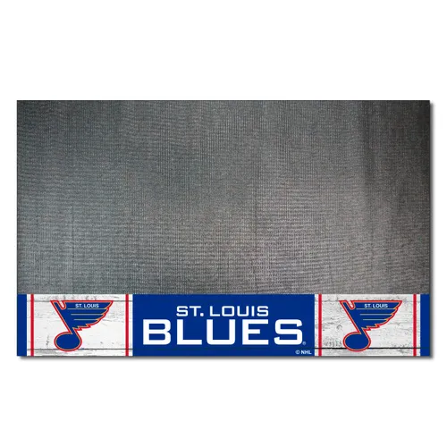 Fan Mats Nhlretro St. Louis Blues Vinyl Grill Mat - 26In. X 42In.