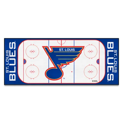 Fan Mats Nhlretro St. Louis Blues Rink Runner - 30In. X 72In.