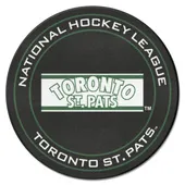 Fan Mats Nhlretro Toronto St. Pats Hockey Puck Rug - 27In. Diameter