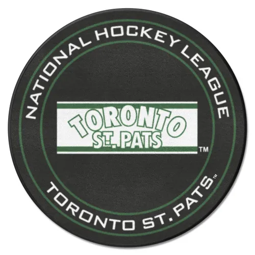 Fan Mats Nhlretro Toronto St. Pats Hockey Puck Rug - 27In. Diameter