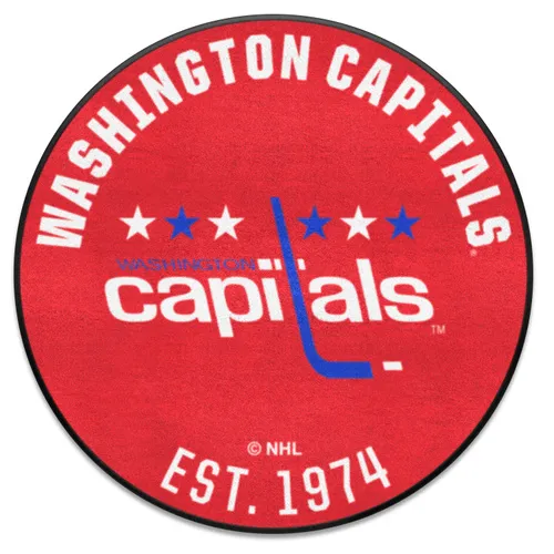 Fan Mats Nhlretro Washington Capitals Roundel Rug - 27In. Diameter