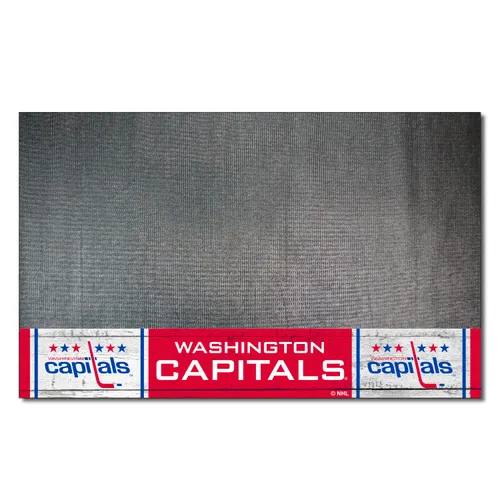 Fan Mats Nhlretro Washington Capitals Vinyl Grill Mat - 26In. X 42In.