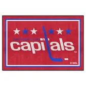 Fan Mats Nhlretro Washington Capitals 5Ft. X 8 Ft. Plush Area Rug