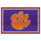 Fan Mats Clemson Tigers 5Ft. X 8 Ft. Plush Area Rug, Purple