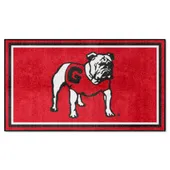 Fan Mats Georgia Bulldogs 3Ft. X 5Ft. Plush Area Rug