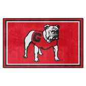 Fan Mats Georgia Bulldogs 4Ft. X 6Ft. Plush Area Rug