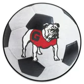 Fan Mats Georgia Bulldogs Soccer Ball Rug - 27In. Diameter