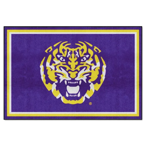 Fan Mats Lsu Tigers 5Ft. X 8 Ft. Plush Area Rug