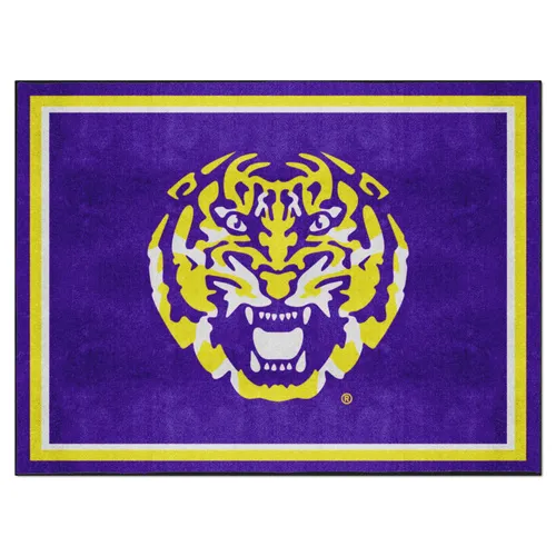 Fan Mats Lsu Tigers 8Ft. X 10 Ft. Plush Area Rug