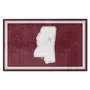 Fan Mats Mississippi State Bulldogs 4Ft. X 6Ft. Plush Area Rug, State Logo