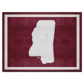 Fan Mats Mississippi State Bulldogs 8Ft. X 10 Ft. Plush Area Rug, State Logo