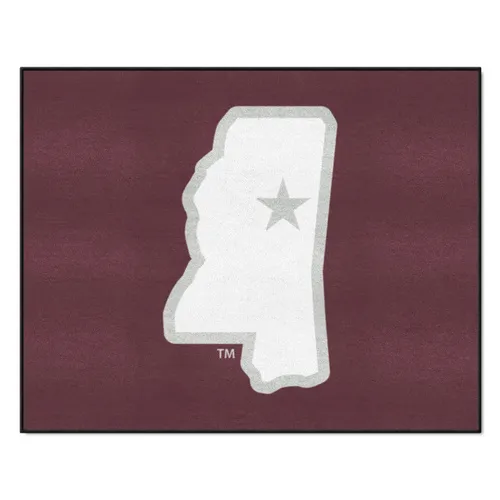 Fan Mats Mississippi State Bulldogs All-Star Rug, State Logo - 34 In. X 42.5 In.