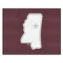 Fan Mats Mississippi State Bulldogs All-Star Rug, State Logo - 34 In. X 42.5 In.