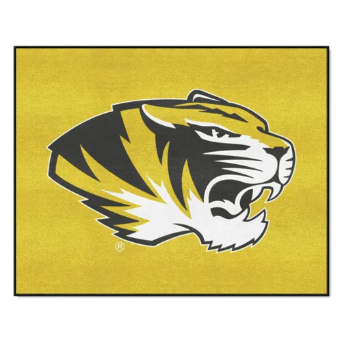 Fan Mats Missouri Tigers All-Star Rug, Yellow - 34 In. X 42.5 In.