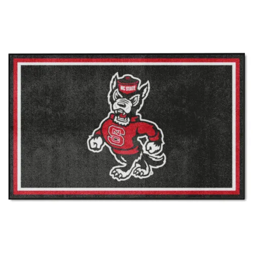 Fan Mats Nc State Wolfpack 4Ft. X 6Ft. Plush Area Rug