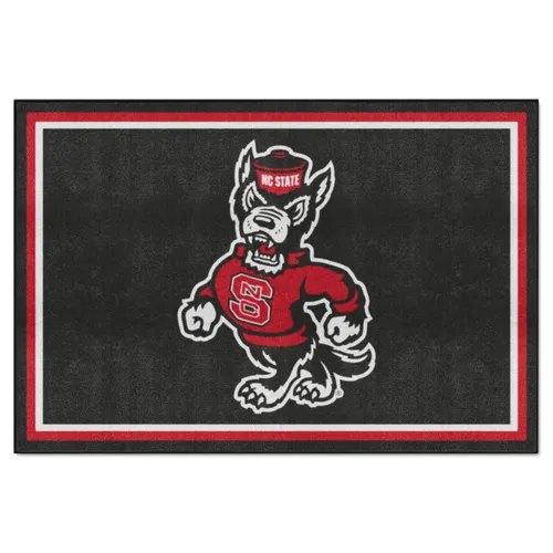 Fan Mats Nc State Wolfpack 5Ft. X 8 Ft. Plush Area Rug