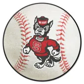 Fan Mats Nc State Wolfpack Baseball Rug - 27In. Diameter