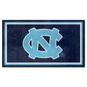 Fan Mats North Carolina Tar Heels 3Ft. X 5Ft. Plush Area Rug, Navy Blue, Navy Blue