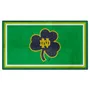 Fan Mats Notre Dame Fighting Irish 3Ft. X 5Ft. Plush Area Rug, Clover Logo
