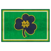 Fan Mats Notre Dame Fighting Irish 5Ft. X 8 Ft. Plush Area Rug, Clover Logo