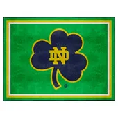 Fan Mats Notre Dame Fighting Irish 8Ft. X 10 Ft. Plush Area Rug, Clover Logo