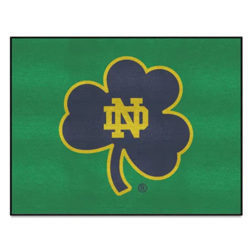 Fan Mats Notre Dame Fighting Irish All-Star Rug, Clover Logo - 34 In. X 42.5 In.