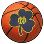 Fan Mats Notre Dame Fighting Irish Basketball Rug, Clover Logo - 27In. Diameter