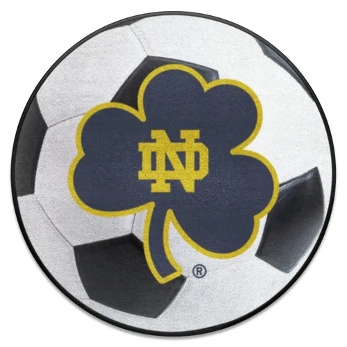 Fan Mats Notre Dame Fighting Irish Soccer Ball Rug, Clover Logo - 27In. Diameter