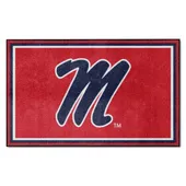 Fan Mats Ole Miss Rebels 4Ft. X 6Ft. Plush Area Rug