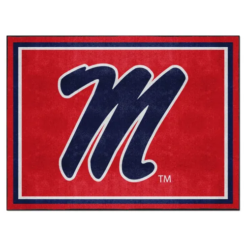 Fan Mats Ole Miss Rebels 8Ft. X 10 Ft. Plush Area Rug