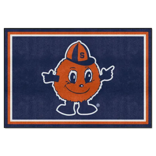 Fan Mats Syracuse Orange 5Ft. X 8 Ft. Plush Area Rug, Otto Mascot Logo