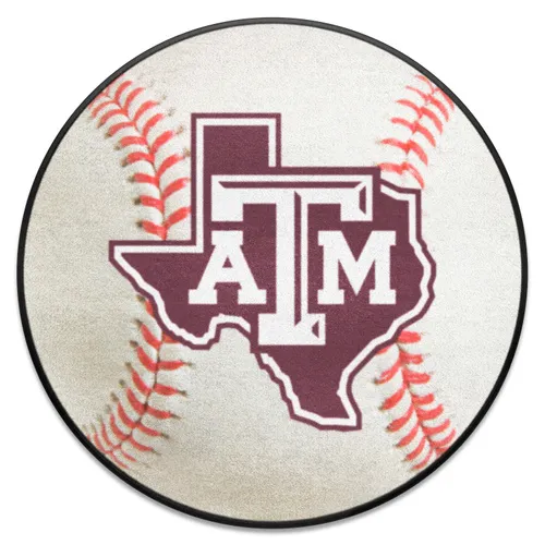 Fan Mats Texas A&M Aggies Baseball Rug - 27In. Diameter