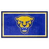 Fan Mats Pitt Panthers 3Ft. X 5Ft. Plush Area Rug, Panther Logo