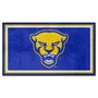 Fan Mats Pitt Panthers 3Ft. X 5Ft. Plush Area Rug, Panther Logo